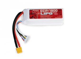 Power Pack LiPo 6/1800 22,2 V 70C XT60EB-4