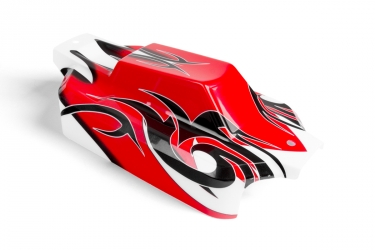 Body Shell Prepainted red/black/white HD - S10 Blast BX