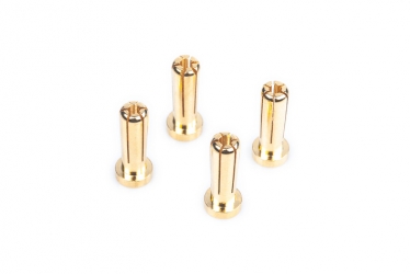 5mm Gold connectors - WorksTeam - 18mm length (4 pcs.)