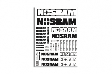 Sticker sheet NOSRAM logo pro Din A4 3