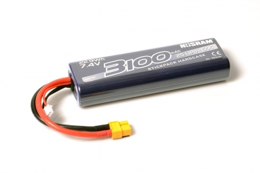 NOSRAM 3100mAh - 7.4V - 50C LiPo Car Stickpack Hardcase - XT60 konektor NOSRAM 3100mAh - 7.4V - 50C LiPo Car Stickpack Hardcase - XT60 konektor
