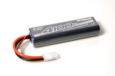 NOSRAM 4100mAh - 7.4V - 50C LiPo Car Stickpack Hardcase - Tamiya konektor NOSRAM 4100mAh - 7.4V - 50C LiPo Car Stickpack Hardcase - Tamiya konektor